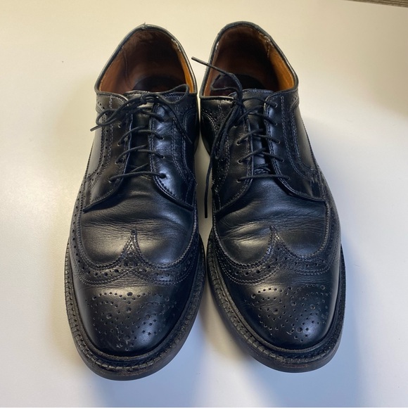 ALLEN EDMONDS MCALLISTER BLACK WINGTIP 10.5D - Picture 7 of 14